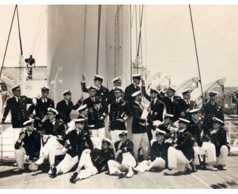 A COLLECTION OF MATERIAL FROM PRINCE PHILIP'S CIRCUMNAVIGATION TOUR ABOARD H.M.Y. BRITANNIA, 1956-1957comprising a set of 28i