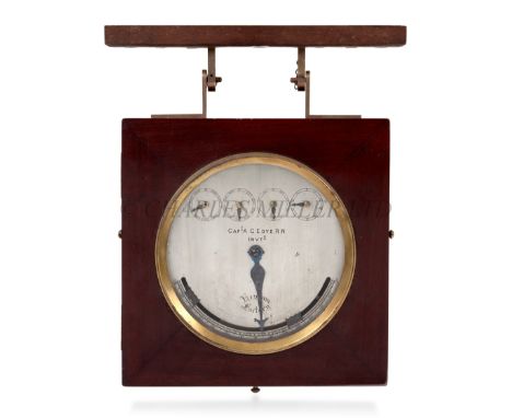 A RARE CAPTAIN EDYE-PATTERN INCLINOMETER AND DISTANCE RECORDER, CIRCA 1880with 9in. silvered square dial signed and inscribed