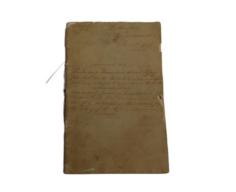 ANDROMEDA LOG BOOK, 1825-1826by R. Mumford, including the homeward bound passage from New South Wales and Van Diemen's Land a