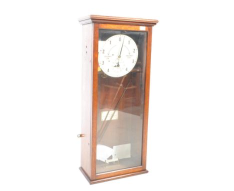 Large electric master frequency meter made by Everett Edgcumb of London, the principal white dial inscribed frequency numbers