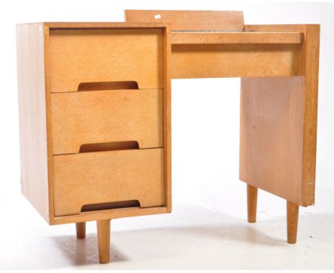 Stag - C Range - A vintage mid 20th century Stag Furniture John and Sylvia Reed C Range writing desk. The desk raised on tape