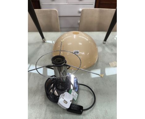 A DESIGNER TABLE LAMP WITH BUBBLE FORM SHADE 