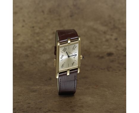 Cartier. A fine and rare Limited Edition 18K gold manual wind asymmetrical wristwatchModel: Tank AsymétriqueReference: 4287, 