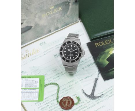 Rolex. A stainless steel automatic calendar bracelet watchModel: Sea-DwellerReference: 16600Date: Purchased 19th October 1992