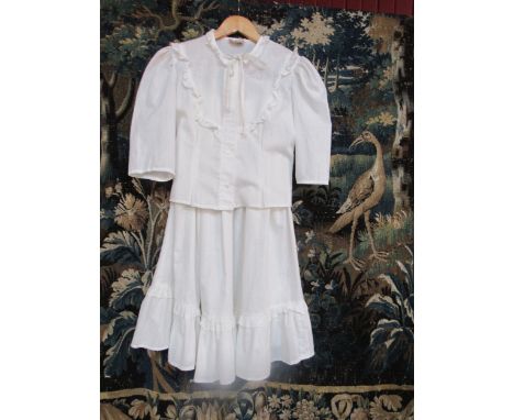 A Monix two piece white blouse and skirt 