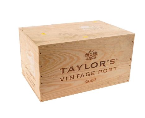 Taylor’s Vintage Port 2007, twelve bottles, OWC.