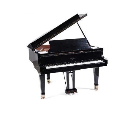 A Weber model WLG-50 baby grand piano, made by Young Chang, China, serial number TG 0022379, in black lacquered polished case