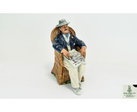 Royal Doulton /figure 'Taking Things easy',. HN 2677. Designer M Nicol, issued 1975-1987. Height 6.75 inches. First quality m