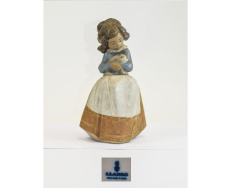 Lladro Gres Figure ' Tenderness ' Model 2094. Issued 1974 - 1998. Height 8.5 Inches. Excellent Condition. 