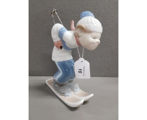 LLADRO FIGURE 6 SKIER PUPPET