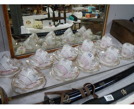 A 30 piece vintage teaset