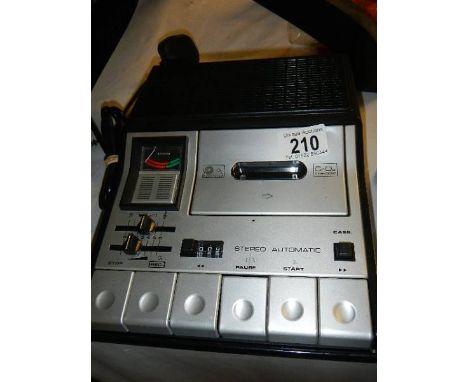 A vintage Grundig cassette tape player