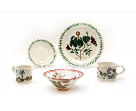 A quantity of ceramics, to include a 20th Century Chinese eggshell porcelain bowl, within silk box, a Fiesta Ware pitcher and