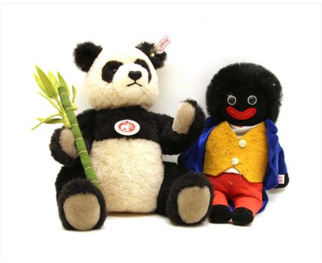A Steiff 2008 Peking Olympic panda, together with a Robertsons golly