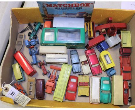 32x Matchbox Series vehicles etc. Including; Ferrari F1, Bedford Articulated Wall's lorry, Ferrari Berlinetta, Mercedes Coach