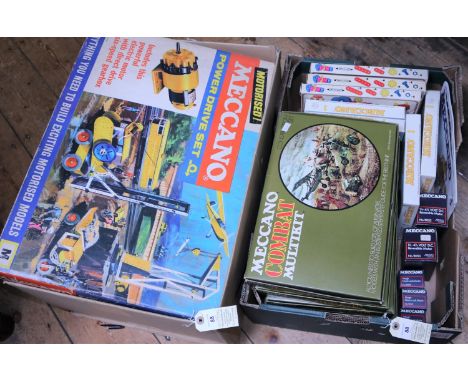 25x 1960s/70s Meccano sets etc boxed as new. Including; a Power Driver Set. Motorised Construction Set (No.3). Construction S