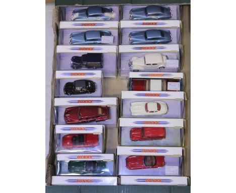 16 Matchbox Dinky Toys. 4x 1955 Bentley R Continental, 1948 Tucker Torpedo, 1973 Ferrari Dino 246GTS, 1953 Austin A40 Van, Br