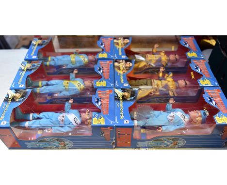 6 Pelham Puppet Thunderbirds 'Supermarionette'. 2x Virgil, 2x Alan and 2x 'The Hood'. All boxed, minor wear. Puppets unused. 