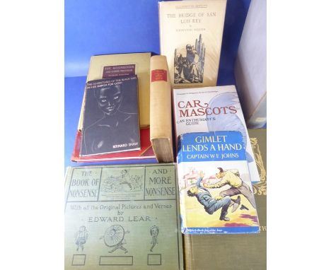 An interesting selection of ten, mostly mid-20th century, illustrated hardback volumes:'The Bridge of San Louis Rey' - Thornt