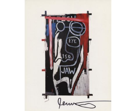 Artist: Jean-Michel Basquiat (American, 1960-1988). Title: "Jaw". Medium: Color offset lithograph. Date: Composed 1982. Print