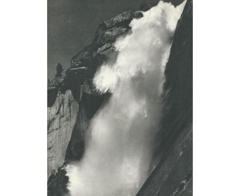 Artist: Ansel Adams (American, 1902-1984). Title: "Nevada Fall #1, Yosemite Valley, California". Medium: Original vintage pho