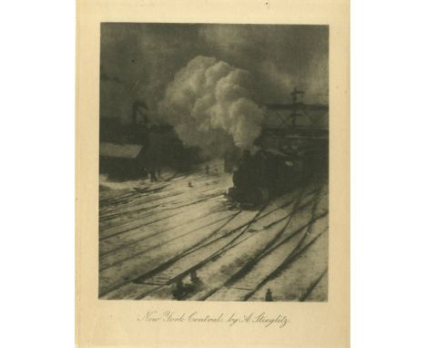 Artist: Alfred Stieglitz (American, 1864 - 1946). Title: "Snapshot - In the New York Central Yards". Medium: Original vintage