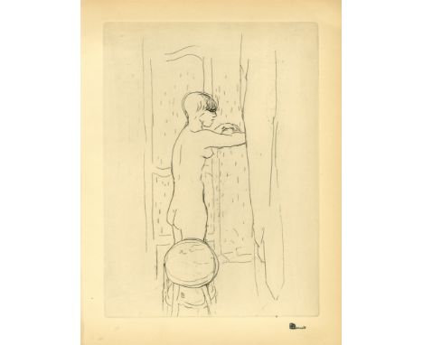 Artist: Pierre Bonnard (French, 1867 - 1947). Title: "Toilette". Medium: Original drypoint. Date: Composed 1927. Printed 1927