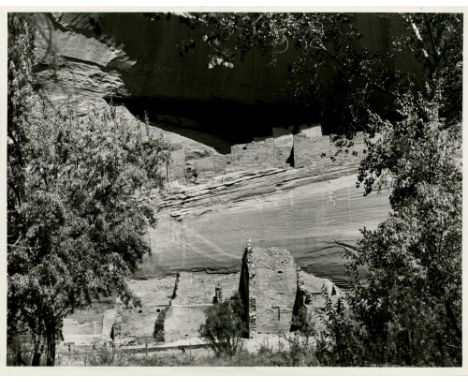 Artist: Howard E. Dils, Jr. (American, 1920 - 1988). Title: "In Canyon de Chelly, Arizona #3". Medium: Vintage gelatin silver
