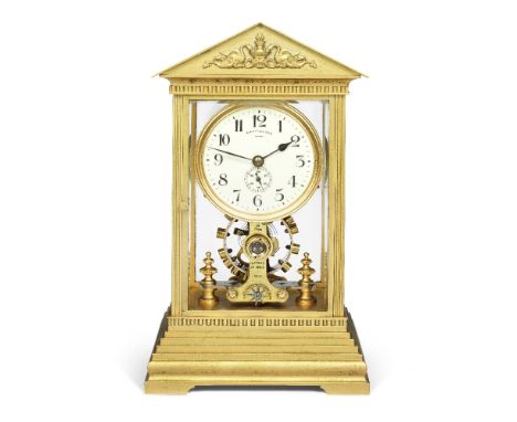 An Early 20th Century electromagnetic table clock with running seconds, the 'Madeleine' modelEureka Clock Company Ltd, Patent