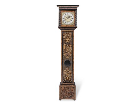 A fine late 17th century olivewood marquetry eight day longcase clock with ten inch dialChristopher Gould, LondonThe hood cut