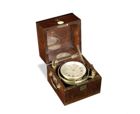 A mid 19th century mahogany two day marine chronometerHenry Frodsham, Castle Street, Liverpool, No. 2130The three part case w