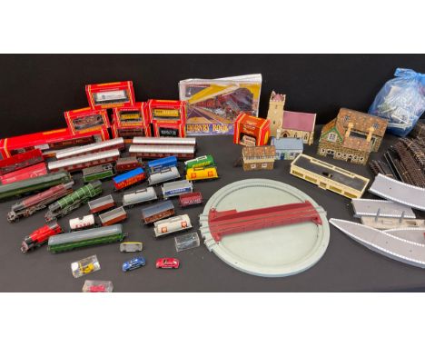 Hornby OO gauge - Trains and rolling stock etc inc Flying Scotsman's, Princess Elizabeth, BR Mammoth Diesel, Queen Mary Tank 
