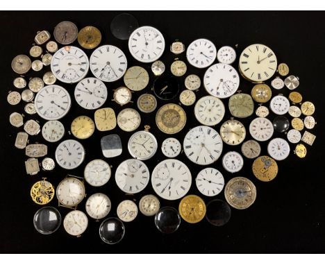 Horological Spares - pocket and wristwatch movements, dials, hands, etc mostly mechanical, manual and automatic, inc JW Benso