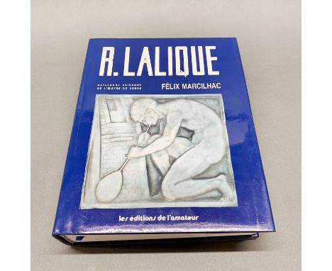 A superb edition of R. Lalique by Felix Marcilhac, highly illustrated published Paris 1984. Volume size 22 x 25 x 7cm.