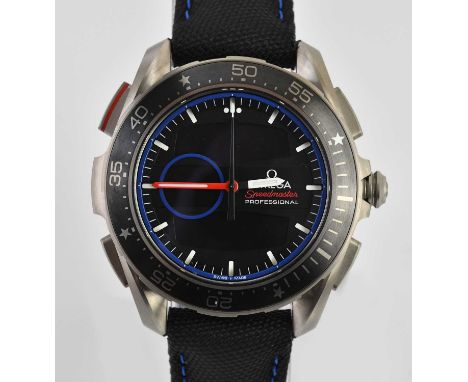 Standard VAT OMEGA; a gentleman's limited edition Speedmaster Professional X-33 Regatta, numbered 0594/2017, with titanium ca