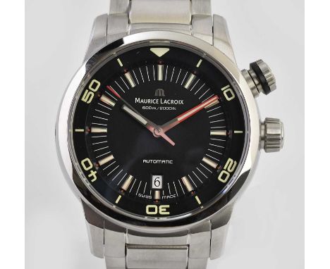 Standard VAT MAURICE LACROIX; a gentleman's stainless steel Pontos wristwatch, with date aperture to the dial, automatic move