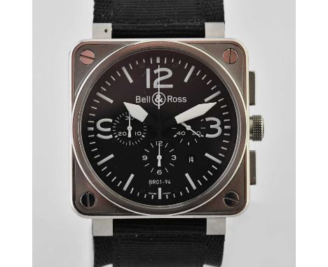 Standard VAT BELL & ROSS; a gentleman's aviation type military specification wristwatch, with circular set with date aperture
