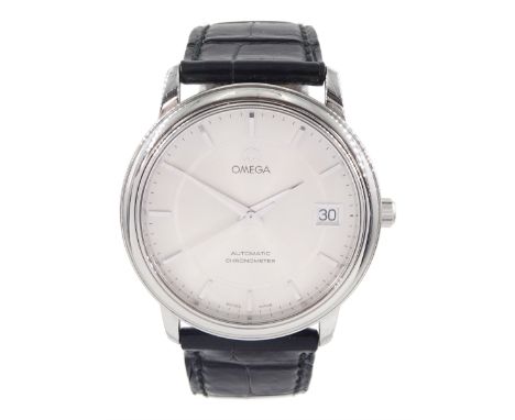 Omega gentleman's stainless steel automatic chronometer wristwatch, Ref. 4800.31.01, Cal. 1120, serial No. 80663905, silvered