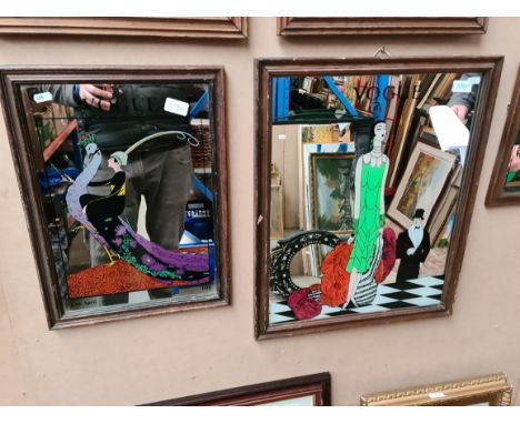 Three vintage Vogue mirrors. 