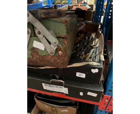 Two boxes of tools and a toolbox 