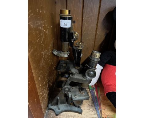 Two vintage microscopes. 