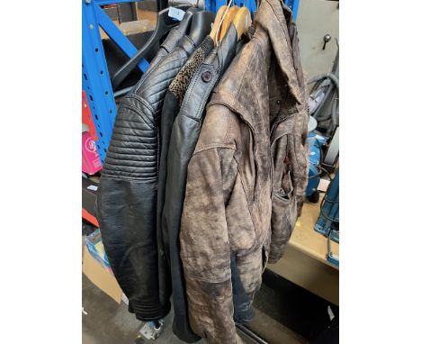 7 vintage real leather jackets. 