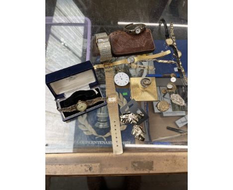 Vintage and later ladies watches, religious items, etc. 
