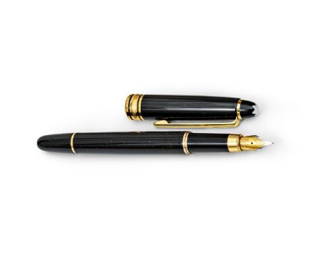 Montblanc-Meisterstück Pix Patronenfüllerhalter. Vintage. Schwarz mit Goldmontierung. Iridium Point-Feder.&nbsp;Feder und Vor