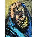Bernstein, Moshe (1920-2006), Gouache Malerei, Portrait