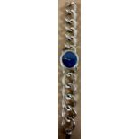 Lotos Weissgold Damen Armbanduhr, Gold 585, Handaufzug, Gewicht: 54,9 Gramm