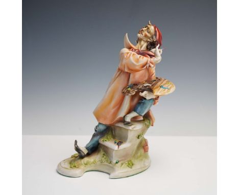 Crafted by renowned Italian sculptor Antonio Borsato, this finely detailed porcelain figurine captures a dramatic moment of a