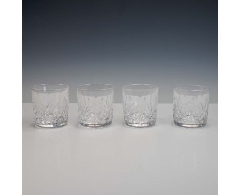 This 4-piece set of rocks glasses by Waterford Crystal features the iconic Lismore pattern, celebrated for its brilliant diam