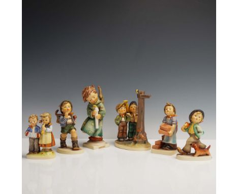 Group of six  figurines featuring children in everyday and nature-themed scenes. Highlights include Heavenly Angel, Strolling