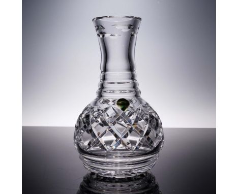 This classic Waterford Crystal open carafe is a refined piece of functional artistry, standing out with its clean silhouette 